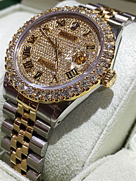 pre owned men's diamond Rolex